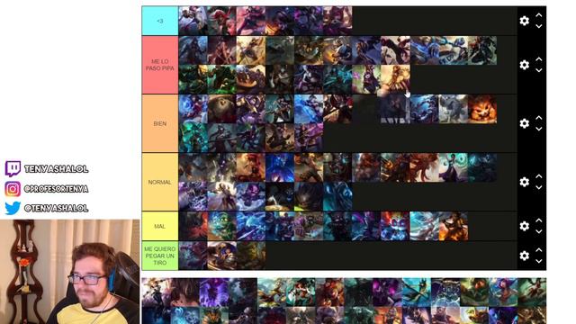 TIER LIST CAMPEONES que más DISFRUTO del LOL | GUIA LOL смотреть онлайн