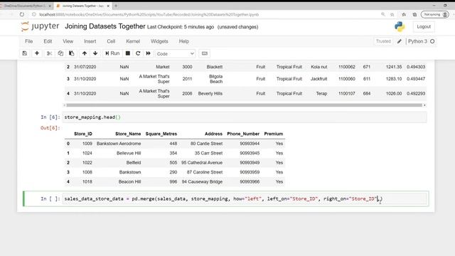 Python and Pandas - Joining Datasets Together смотреть онлайн