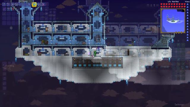 Terraria PC - Epic Starter Cloud House And Underground Bases (Showcase & Download) #2 смотреть онлайн
