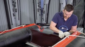 Меняем транец, часть 2я, полиуретановый клей.тюнинг лодки пвх