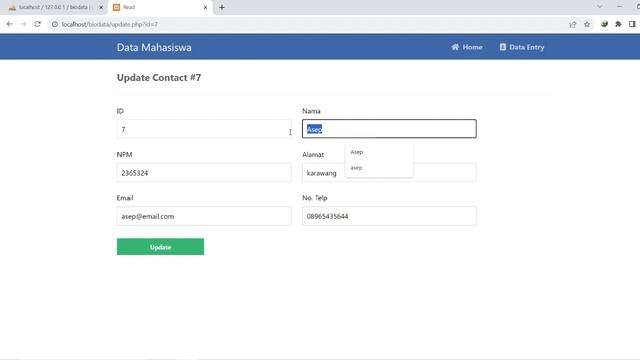 Database biodata mahasiswa tugas kompre basis data смотреть онлайн