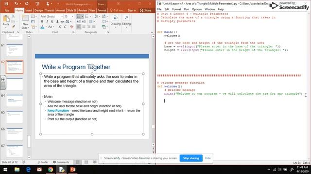 CS in Python - Unit 6 Video 4B - Multiple Parameters in Action смотреть онлайн