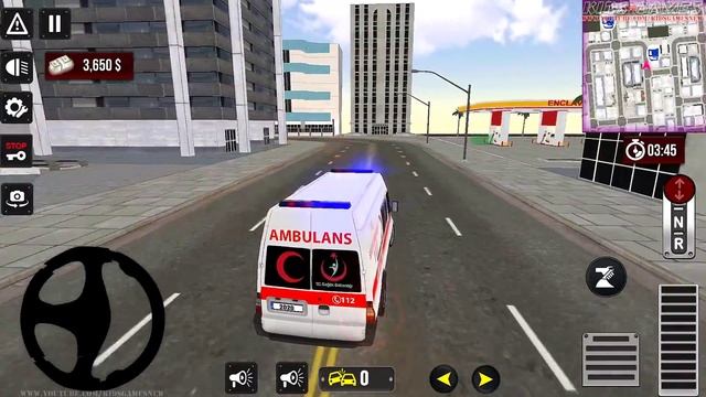 City Emergency Ambulance 3D - 911 Rescue Van Driving Simulator - Android GamePlay смотреть онлайн