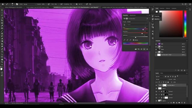 I made a super realistic anime girl in REAL WORLD (Speed Photoshop #2) смотреть онлайн