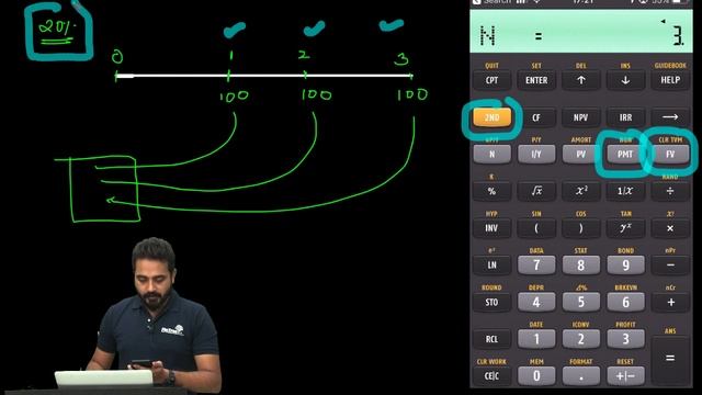 Texas Instruments BA II Plus Tutorial for CFA and FRM - Annuity Calculations! смотреть онлайн