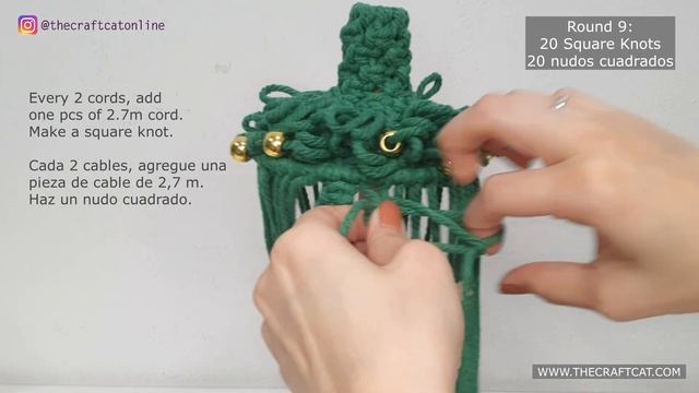 DIY Tutorial ☆ How To Make 3D Macrame Christmas Tree ? (Árbol de Navidad) смотреть онлайн