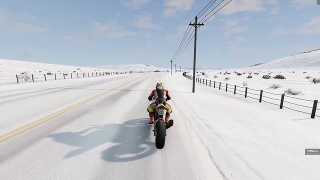 ЗИМНИЙ МОТОСЕЗОН! ВЫЕХАЛ НА МОТОЦИКЛЕ В ГОЛОЛЁД | BeamNG.drive смотреть онлайн