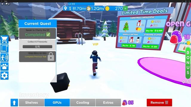 Winter Update 3 - Quests items location (fireworks and party hats) - Dogecoin Mining Tycoon [Roblox смотреть онлайн