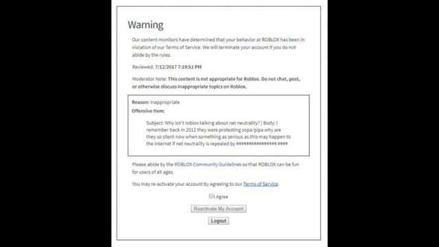 Roblox Doesn't Want You to Talk About Net Neutrality смотреть онлайн