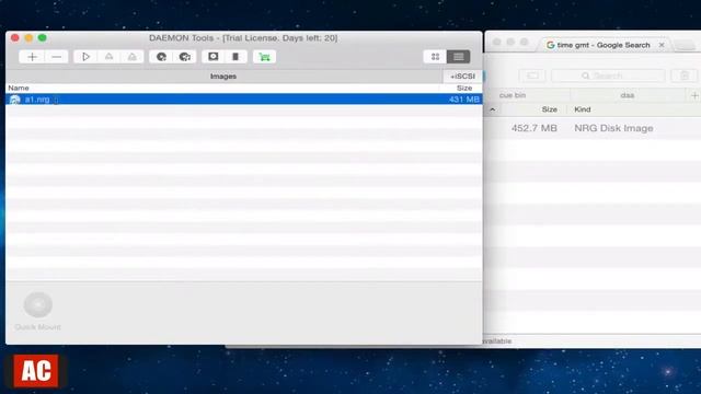 Open .MDF, .NRG and .BIN on Mac-DAEMON Tools смотреть онлайн