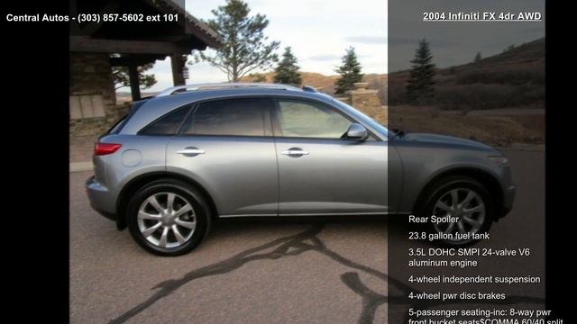 2004 Infiniti FX35 4dr AWD смотреть онлайн