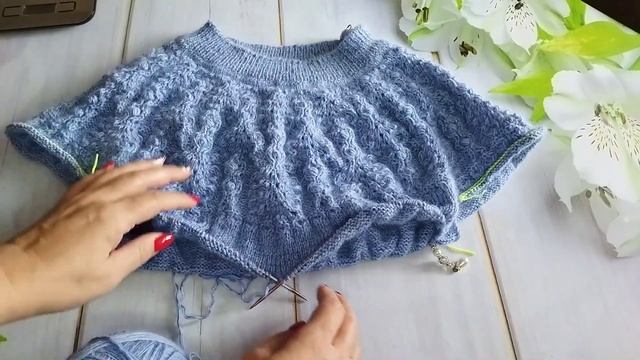 Готовая работа футболка из Yarn art bamboo! Взялась за долговяз! смотреть онлайн