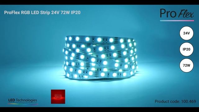 ProFlex RGB LED Strip 24V 72W IP20 | LED Technologies смотреть онлайн