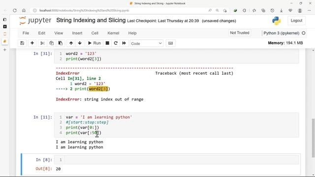 2.4 Python String Slicing смотреть онлайн