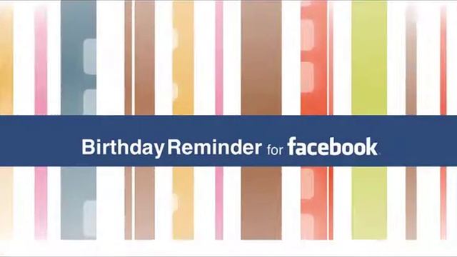 Birthday Reminder Email for Facebook смотреть онлайн