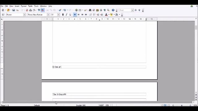 Open Office Writer - Headers and Footers смотреть онлайн