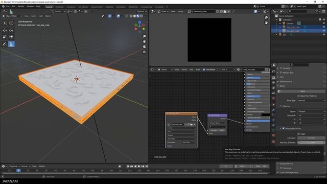 Blender Bake Normal Map Beginner Tutorial смотреть онлайн