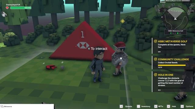 NFT - Открываем сезон игры в The Sandbox: прохождение карты HSBC Metaverse Golf смотреть онлайн