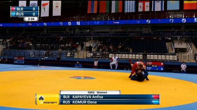 KAPAYEVA Anfisa (BLR) VS KOMUR Elena (RUS), 50 Kg Women смотреть онлайн