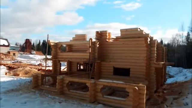 Изготовление и сборка дома из сруба смотреть онлайн