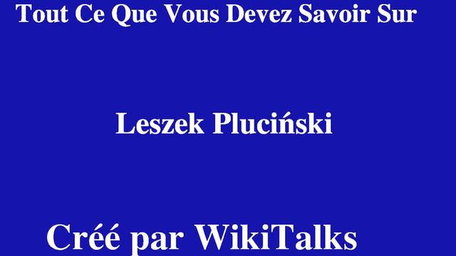 Leszek Pluciński смотреть онлайн