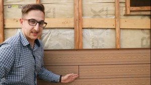 Монтаж фасадной панели ДПК. как собрать #фасад из #ДПК доски