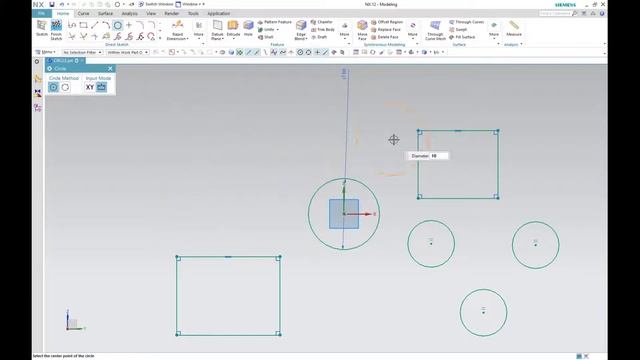 Siemens NX- Complete Telugu Tutorial- Sketch Tools- Circle смотреть онлайн