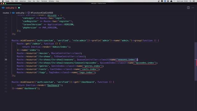#5 Laravel Inertia Vue Movie App | Create Routes and Controllers | Laravel 8 Tutorial смотреть онлайн