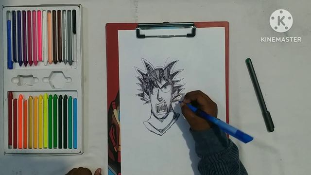 Goku Pen Sketch Drawing | Pen Sketch Art | Pen Drawing | Goku Ball Pen Drawing|Ballpoint Pen Drawin смотреть онлайн