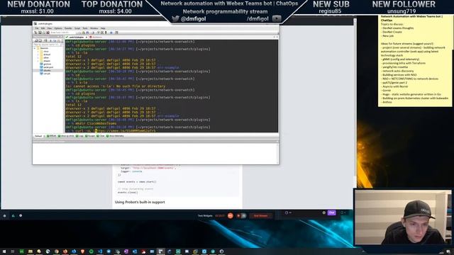 Webex Teams bot for network automation | ChatOps | stream 2020/02/29 смотреть онлайн