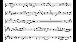 Phil Woods - Body and Soul saxophone transcription sheet music alto sax