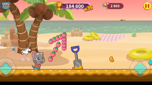 ГОВОРЯЩИЙ ТОМ: БЕГ ЗА КОНФЕТАМИ. Talking Tom смотреть онлайн