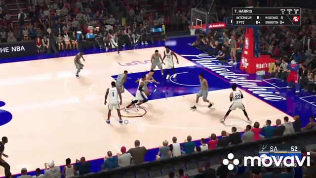 NBA 2K22 PS4 Philadelphie 76ers vs San Antonio Spurs NBA Regular Saison смотреть онлайн