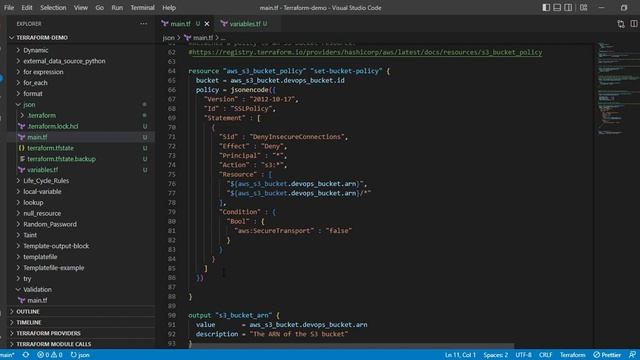 JSON function in Terraform смотреть онлайн