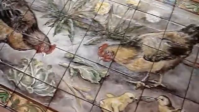 Фартук для кухни " На птичьем дворе ", панно № 1 автор Даминова Флёра смотреть онлайн