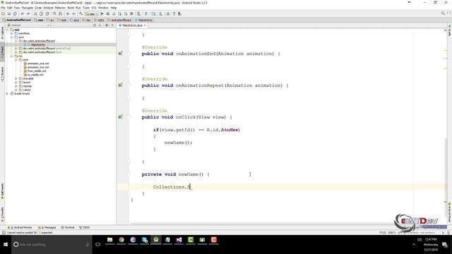 Android Studio Tutorial - Shuffle Cards смотреть онлайн