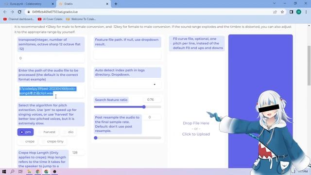 Gawr Gura AI Voice Model - RVC 1-CLICK Google Colab Setup смотреть онлайн