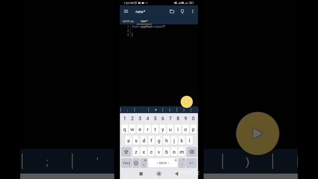 3D animation in python #subscribe #like #codeinmobile смотреть онлайн