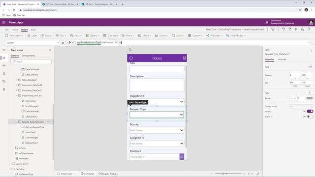 Cascading Dropdowns in Power Apps from SharePoint list or Excel смотреть онлайн