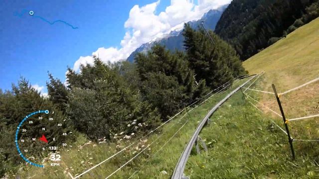 Fisser Flitzer Rodelbaan 2020 4K Serfaus Fiss Ladis смотреть онлайн