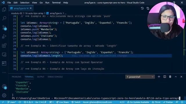 TypeScript - Zero to Hero | Demo - Tipo Array #16 смотреть онлайн
