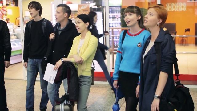 Флешмоб на вокзале в Саратове смотреть онлайн