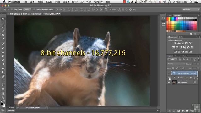 Adobe Photoshop CC Tutorial | Bit Depth And Image Information смотреть онлайн