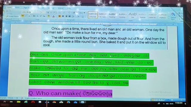 The Little Round Bun/part:1(2)class:5/English Book