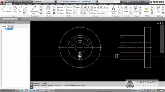 AutoCAD Mechanical Eksenler смотреть онлайн