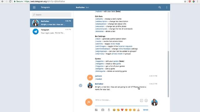 2 - Create a Telegram Bot смотреть онлайн