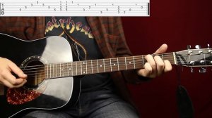 Как играть Angie The Rolling Stones разбор на акустической гитаре - Уроки игры на гитаре Первый Лад