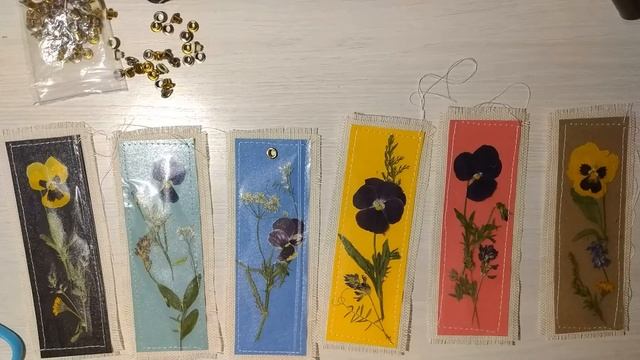 Закладки с сухоцветами своими руками. смотреть онлайн
