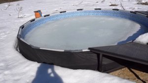 Зимовка каркасного бассейна с водой. Хэппи энд? Часть I