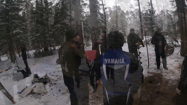 Строим навес в лесу.  Встреча с друзьями. Серпухов.